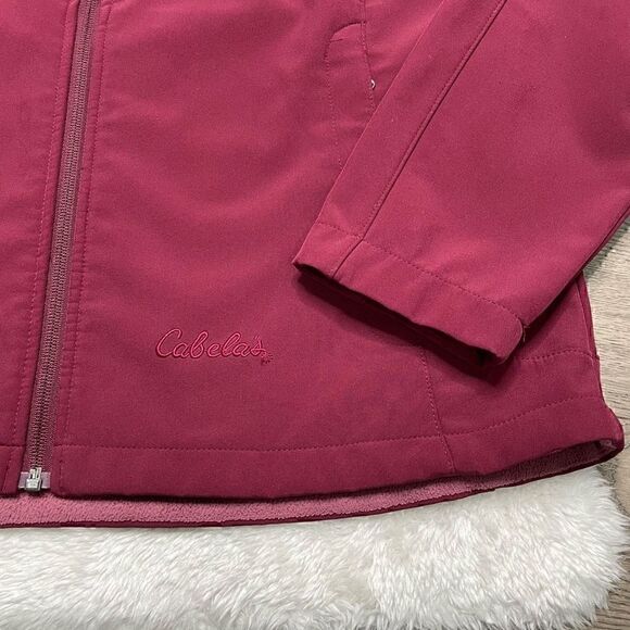 Cabelas Jacket Womens Size XL Reg Full Zip Mock Neck Fleece Lined Waterproof - Picture 8 of 10
